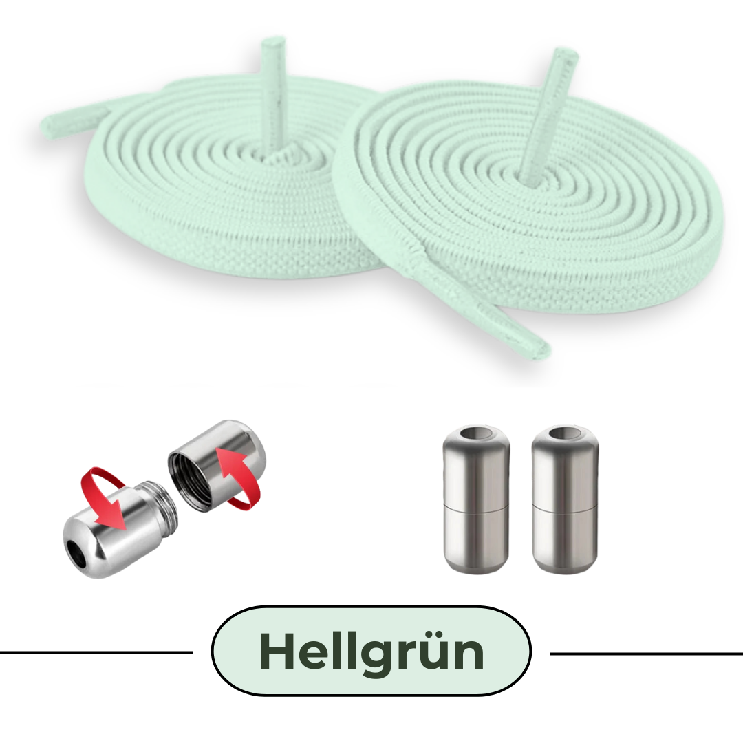 Schnürsenkel "elastics" (flach) mit Schraubverschluss "capsules"